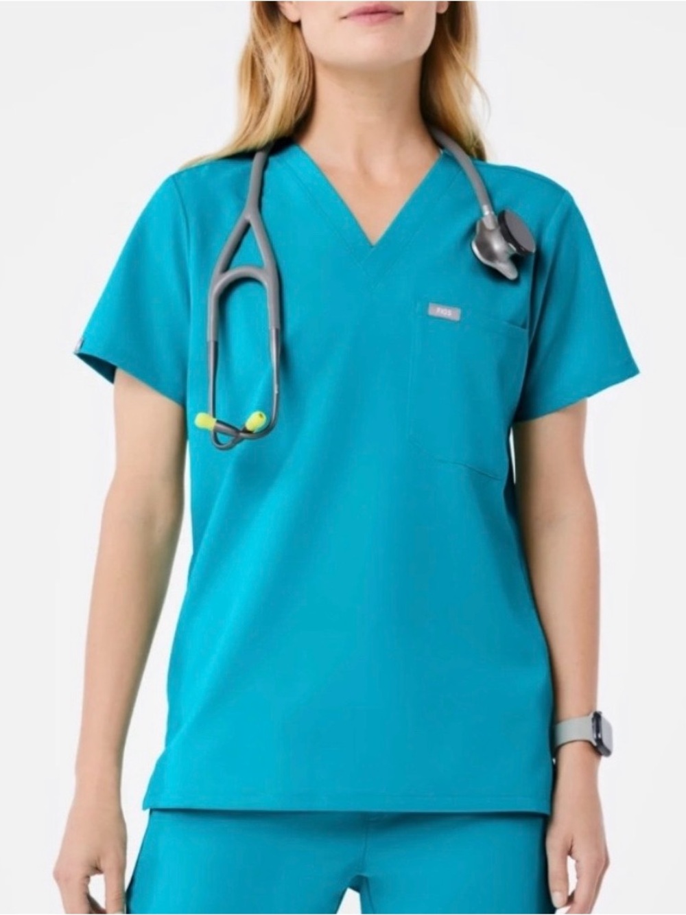 FIGS XL SCRUB SET-Catarina one pocket scrub top, and Uman jogger scrub pants,